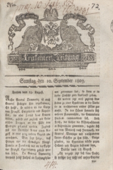 Krakauer Zeitung.1803, Nro. 72 (10 September) + dod.