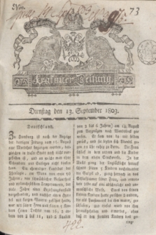 Krakauer Zeitung.1803, Nro. 73 (13 September) + dod.