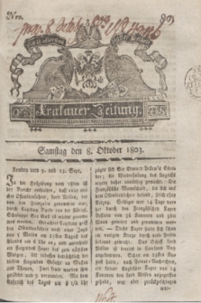 Krakauer Zeitung.1803, Nro. 80 (8 Oktober) + dod.