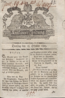 Krakauer Zeitung.1803, Nro. 83 (18 Oktober) + dod.