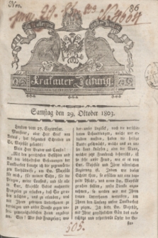 Krakauer Zeitung.1803, Nro. 86 (29 Oktober) + dod.