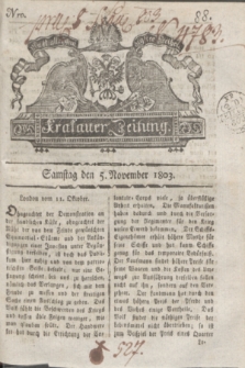 Krakauer Zeitung.1803, Nro. 88 (5 November) + dod.