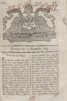 Krakauer Zeitung.1803, Nro. 90 (12 November) + dod.