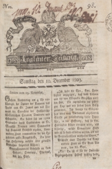 Krakauer Zeitung.1803, Nro. 98 (10 December) + dod.