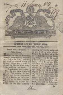Krakauer Zeitung.1804, Nro. 3 (10 Januar) + dod.