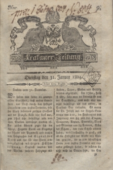 Krakauer Zeitung.1804, Nro. 9 (31 Januar) + dod.