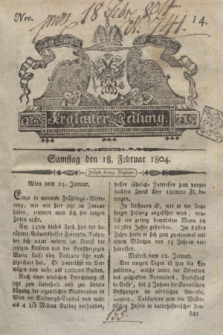 Krakauer Zeitung.1804, Nro. 14 (18 Februar) + dod.