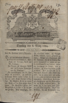 Krakauer Zeitung.1804, Nro. 19 (6 März) + dod.