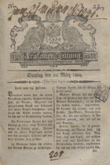 Krakauer Zeitung.1804, Nro. 23 (20 März) + dod.