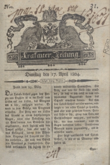 Krakauer Zeitung.1804, Nro. 31 (17 April) + dod.