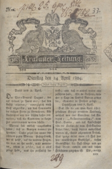 Krakauer Zeitung.1804, Nro. 33 (24 April) + dod.