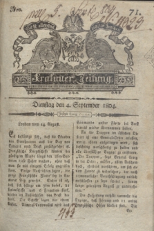 Krakauer Zeitung.1804, Nro. 71 (4 September) + dod.