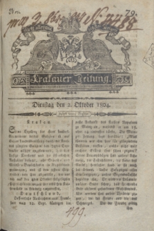 Krakauer Zeitung.1804, Nro. 79 (2 Oktober) + dod.