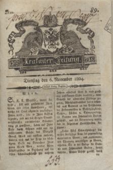 Krakauer Zeitung.1804, Nro. 89 (6 November) + dod.