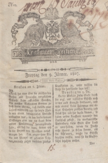 Krakauer Zeitung.1807, Nro. 3 (9 Jänner) + dod.