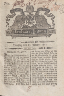 Krakauer Zeitung.1807, Nro. 4 (13 Jänner) + dod.