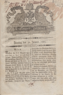 Krakauer Zeitung.1807, Nro. 9 (30 Jänner) + dod.
