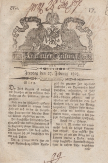Krakauer Zeitung.1807, Nro. 17 (27 Februar) + dod.