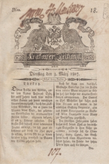 Krakauer Zeitung.1807, Nro. 18 (3 März) + dod.