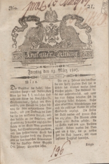 Krakauer Zeitung.1807, Nro. 21 (13 März) + dod.