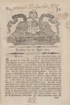 Krakauer Zeitung.1807, Nro. 32 (21 April) + dod.