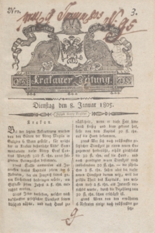 Krakauer Zeitung.1805, Nro. 3 (8 Januar) + dod.