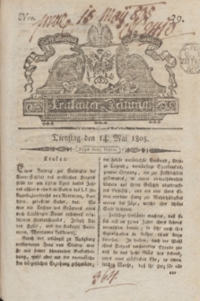 Krakauer Zeitung.1805, Nro. 39 (14 Mai) + dod.