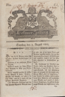 Krakauer Zeitung.1805, Nro. 62 (3 August) + dod.