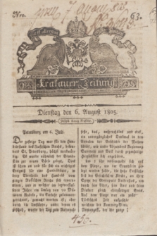 Krakauer Zeitung.1805, Nro. 63 (6 August) + dod.