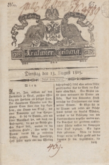 Krakauer Zeitung.1805, Nro. 65 (13 August) + dod.