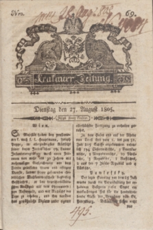 Krakauer Zeitung.1805, Nro. 69 (27 August) + dod.