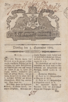 Krakauer Zeitung.1805, Nro. 71 (3 September) + dod.