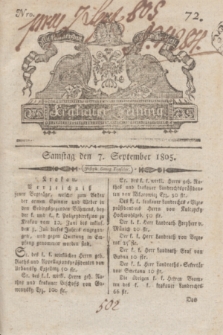 Krakauer Zeitung.1805, Nro. 72 (7 September) + dod.