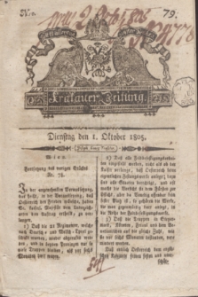 Krakauer Zeitung.1805, Nro. 79 (1 Oktober) + dod.