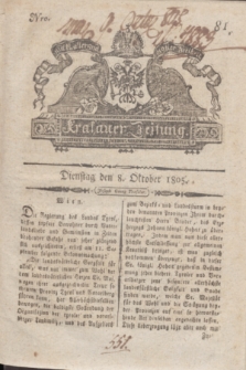 Krakauer Zeitung.1805, Nro. 81 (8 Oktober) + dod.