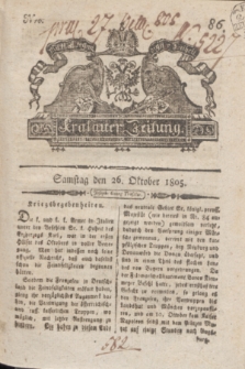 Krakauer Zeitung.1805, Nro. 86 (26 Oktober) + dod.