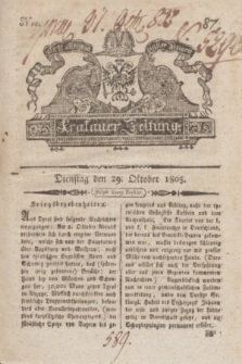 Krakauer Zeitung.1805, Nro. 87 (29 Oktober) + dod.