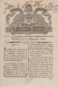 Krakauer Zeitung.1805, Nro. 88 (2 November) + dod.