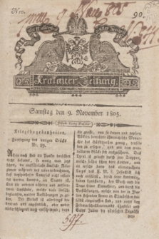 Krakauer Zeitung.1805, Nro. 90 (9 November) + dod.