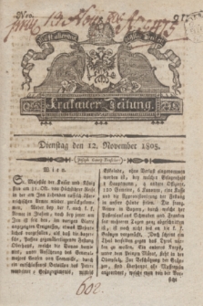 Krakauer Zeitung.1805, Nro. 91 (12 November) + dod.