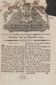 Krakauer Zeitung.1805, Nro. 100 (14 Dezember) + dod.