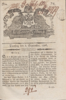 Krakauer Zeitung.1806, Nro. 70 (2 September) + dod.