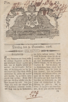 Krakauer Zeitung.1806, Nro. 72 (9 September) + dod.