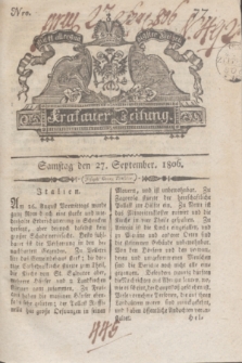 Krakauer Zeitung.1806, Nro. 77 (27 September) + dod.