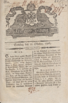 Krakauer Zeitung.1806, Nro. 81 (11 Oktober) + dod.