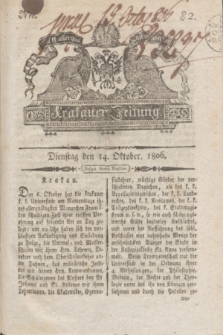 Krakauer Zeitung.1806, Nro. 82 (14 Oktober) + dod.