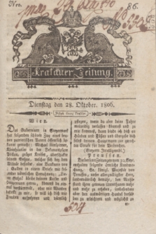 Krakauer Zeitung.1806, Nro. 86 (28 Oktober) + dod.