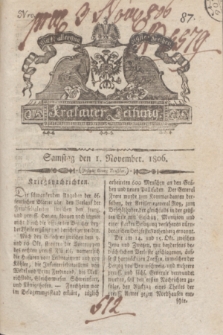 Krakauer Zeitung.1806, Nro. 87 (1 November) + dod.