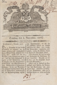 Krakauer Zeitung.1806, Nro. 89 (8 November) + dod.