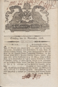 Krakauer Zeitung.1806, Nro. 93 (22 November) + dod.